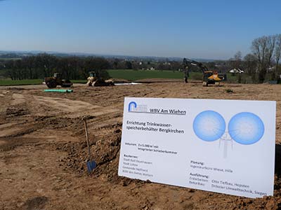 Spatenstich Trinkwasser-Hochbehälter Bergkirchen Bad Oeynhausen